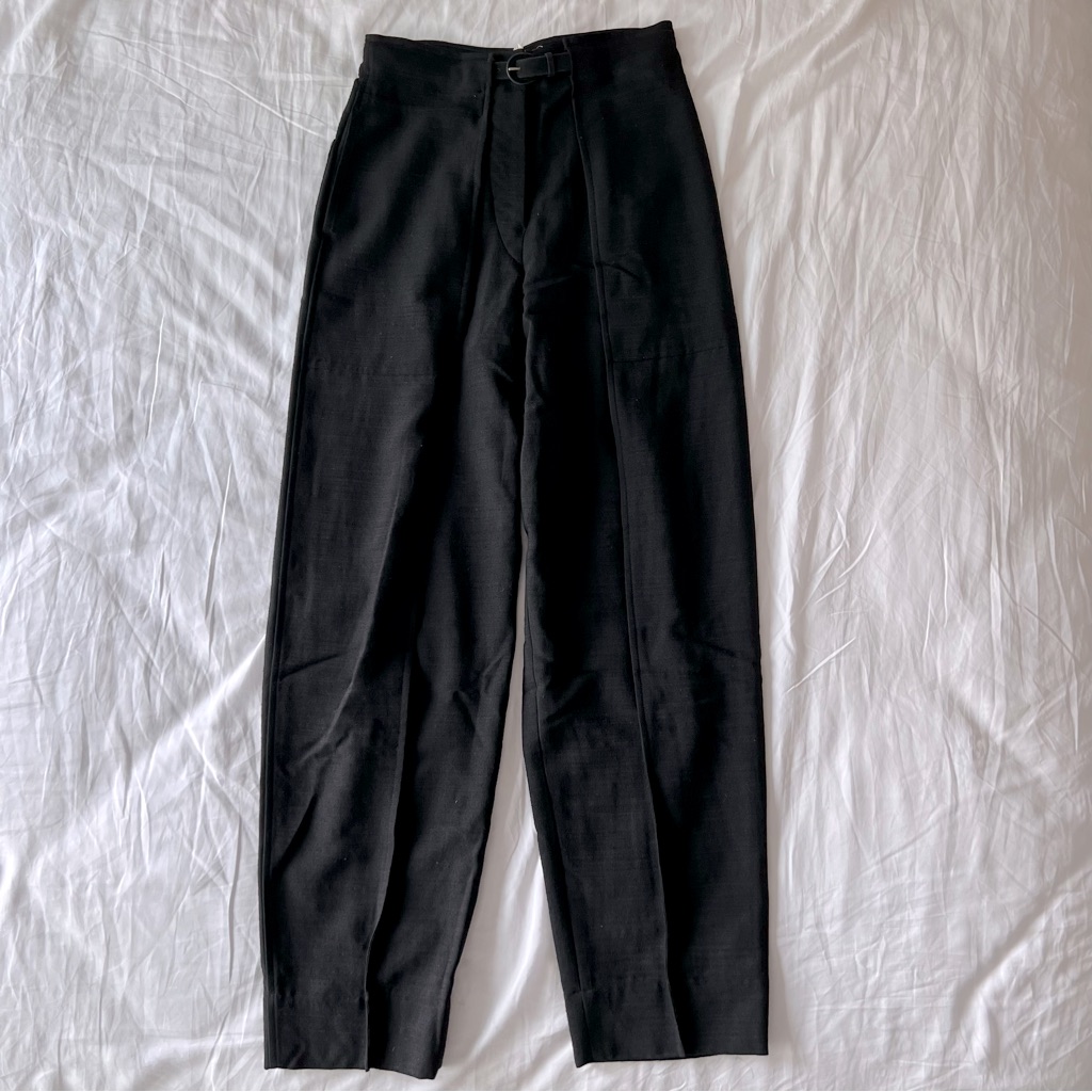 Christophe Lemaire Pleated Wool Trouers With Belt